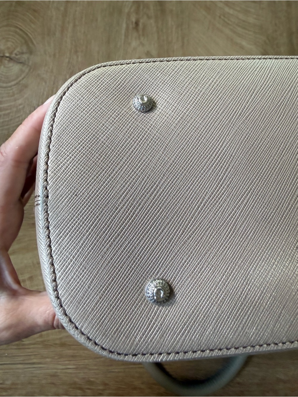 Salvatore Ferragamo grey Leather Double Handles Tote Bag - Picture 7 of 13